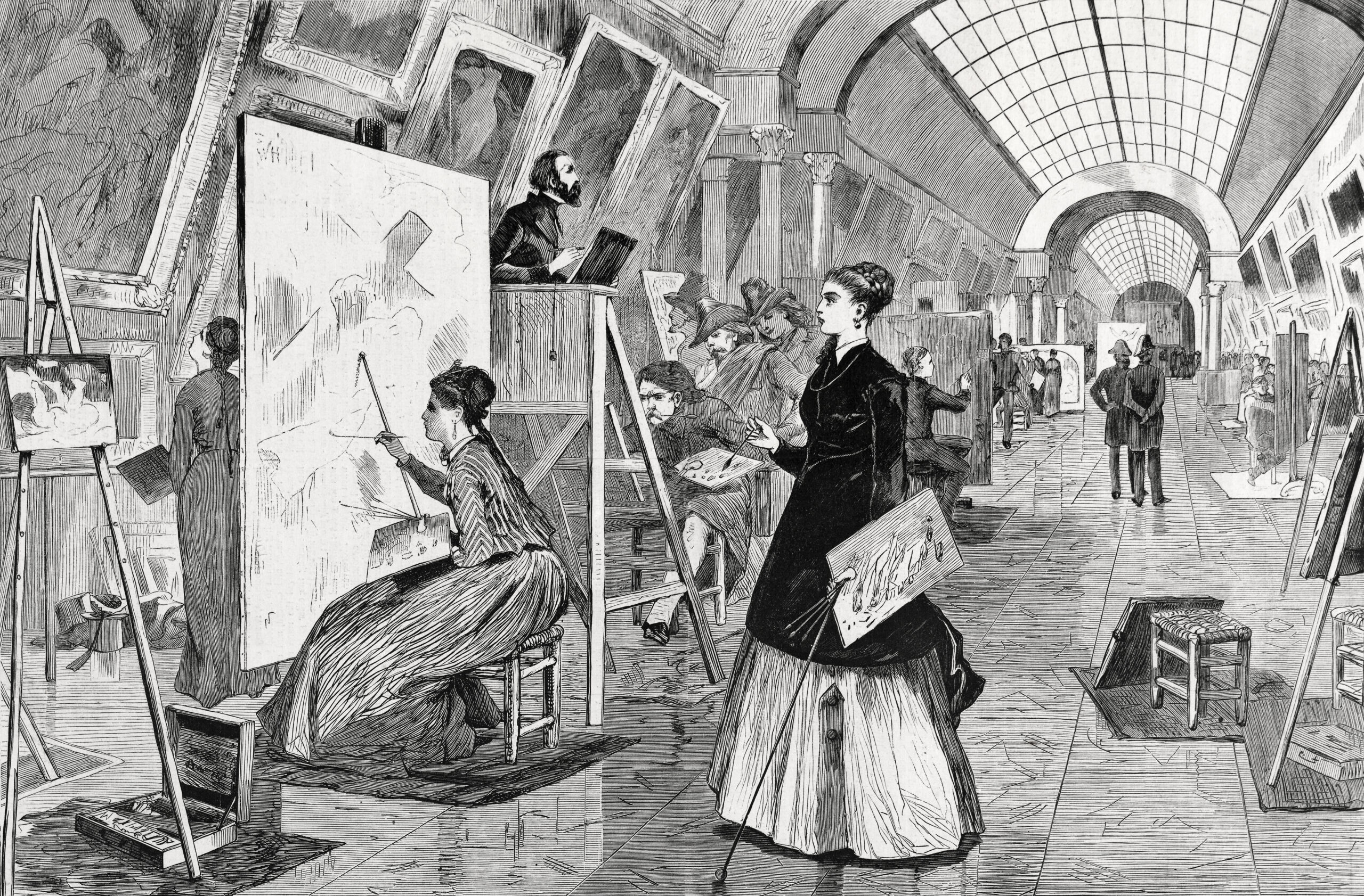 Louvre Galerisi’nde Sanat Öğrencileri ve Kopyacılar, Winslow Homer