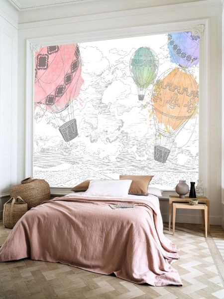 Renkli Balonlar Pano Duvar Kağıdı2